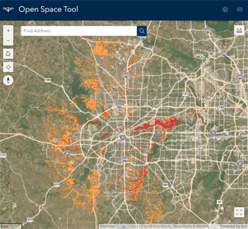 Open Space Mapping Tool Screenshot