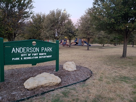 A photo of the playground at Highcrest Park