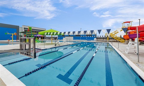 A photo of the pool at William M. McDonald YMCA