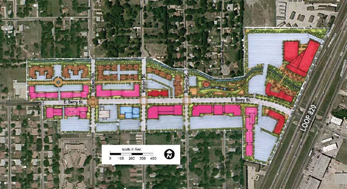 Overview map of Stalcup Berry Urban village