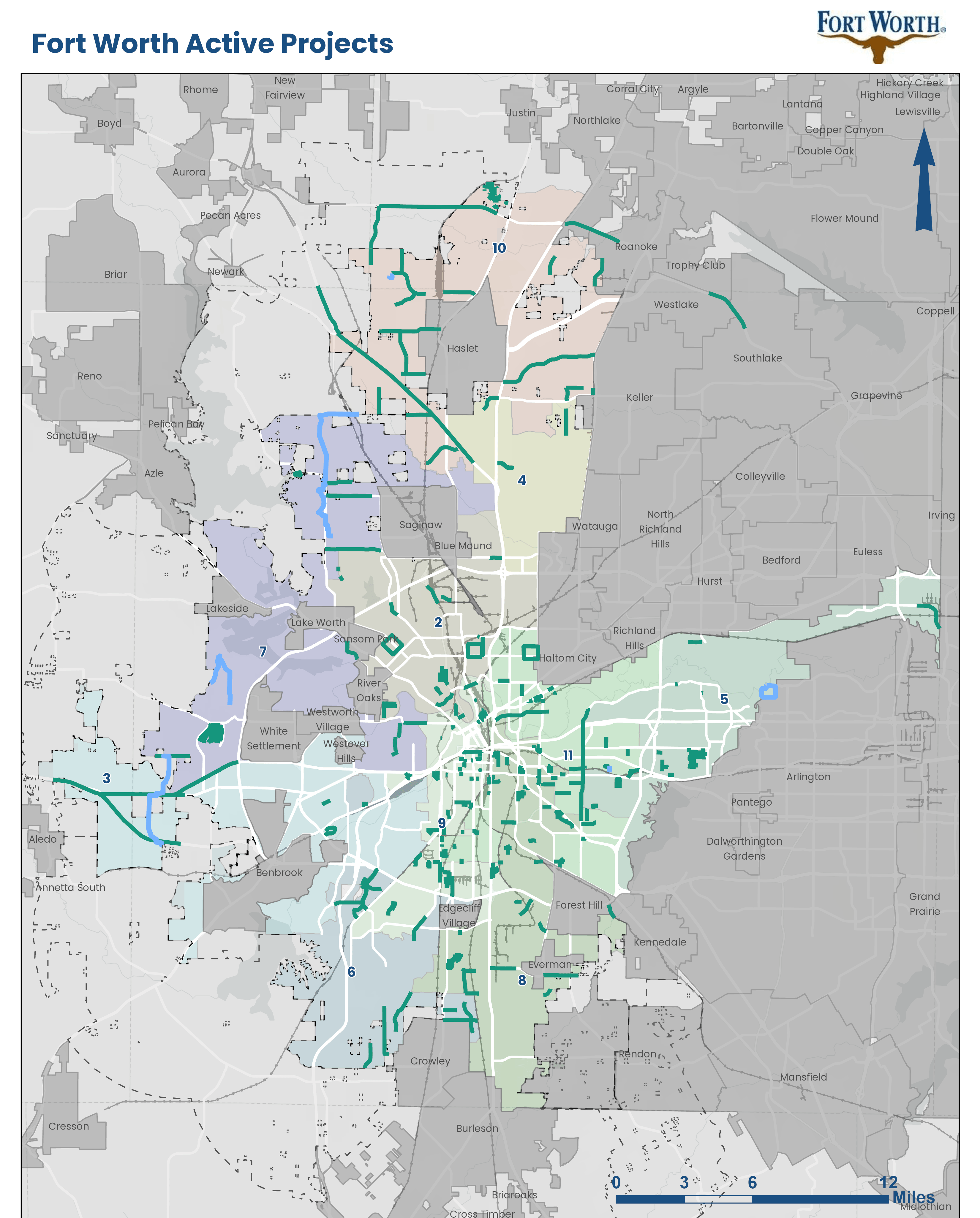 All City Projects Map