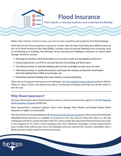 Flood Insurance Information