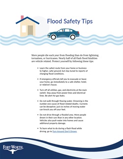 Flood Safety Tips Information