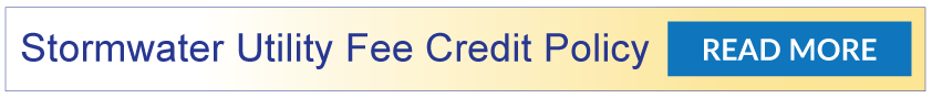 Stormwater Utility Fee Credit Policy Link