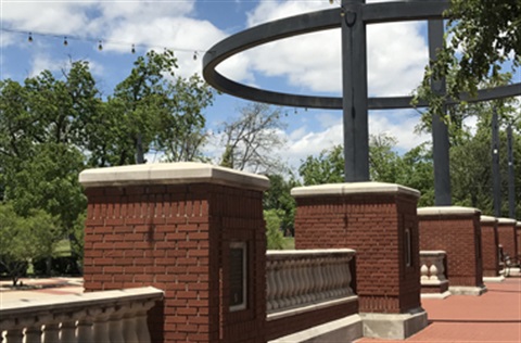 Photo of a brick and concrete wall