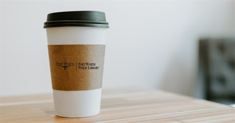 Image of paper coffee cup on a table