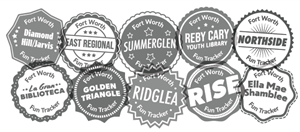 Fort Worth library stamps