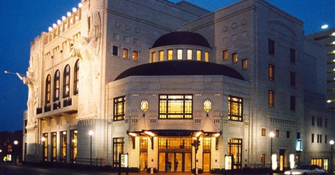 Front of Bass Performance Hall