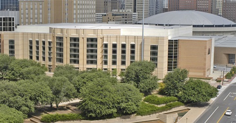 aerial view of the Convention Center