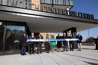 Convention center ribbon cutting