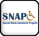 Special Needs Assistance Program or SNAP button