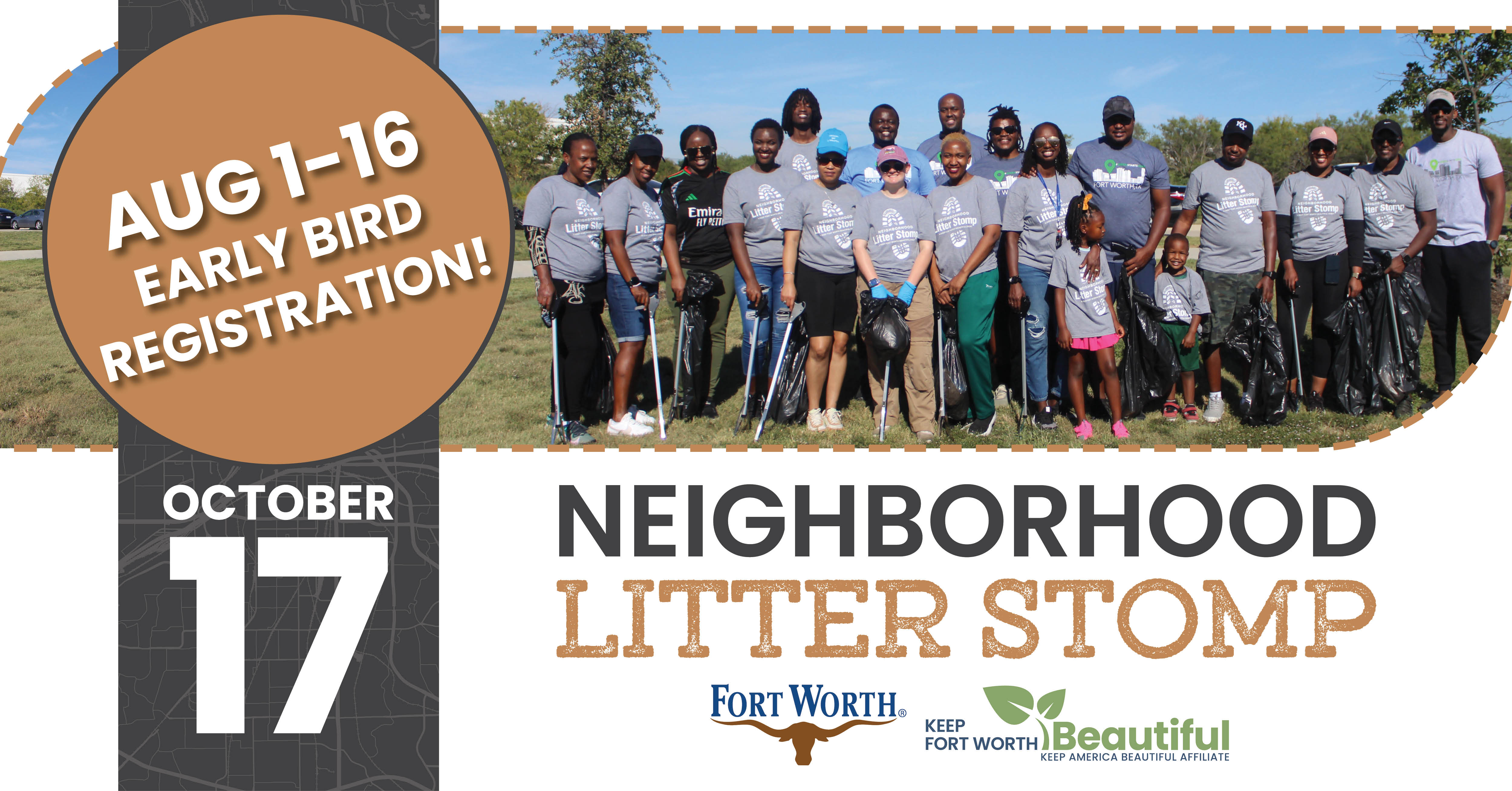 Neighborhood Litter Stomp: October 17, 2026