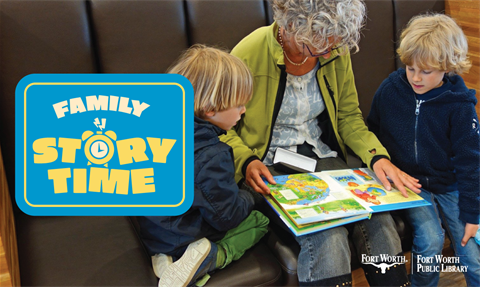 children reading with woman