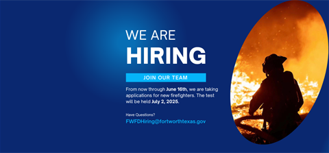Hiring notice up till June 16th with test held on July 2, 2025