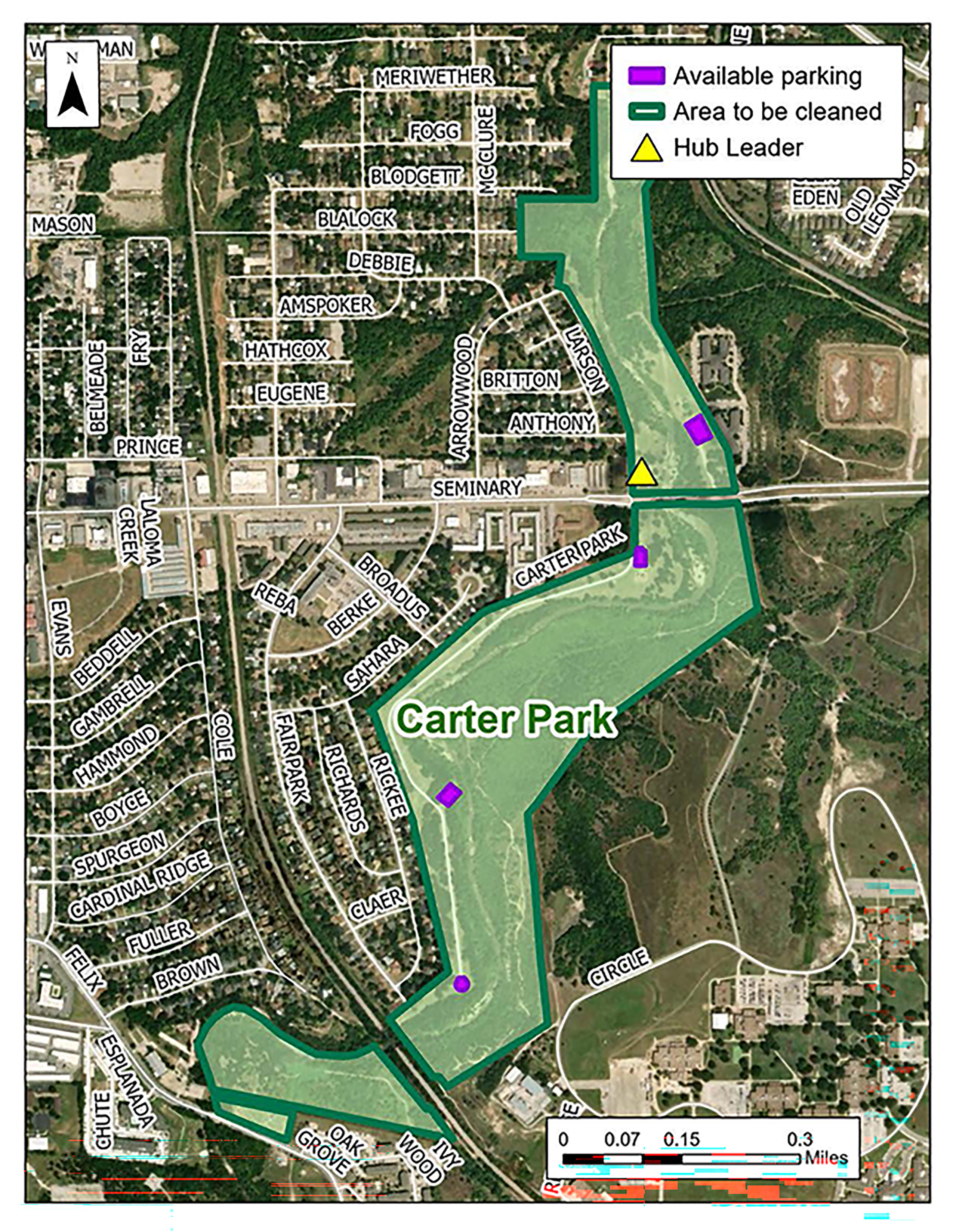 cowtown cleanup hub map 2