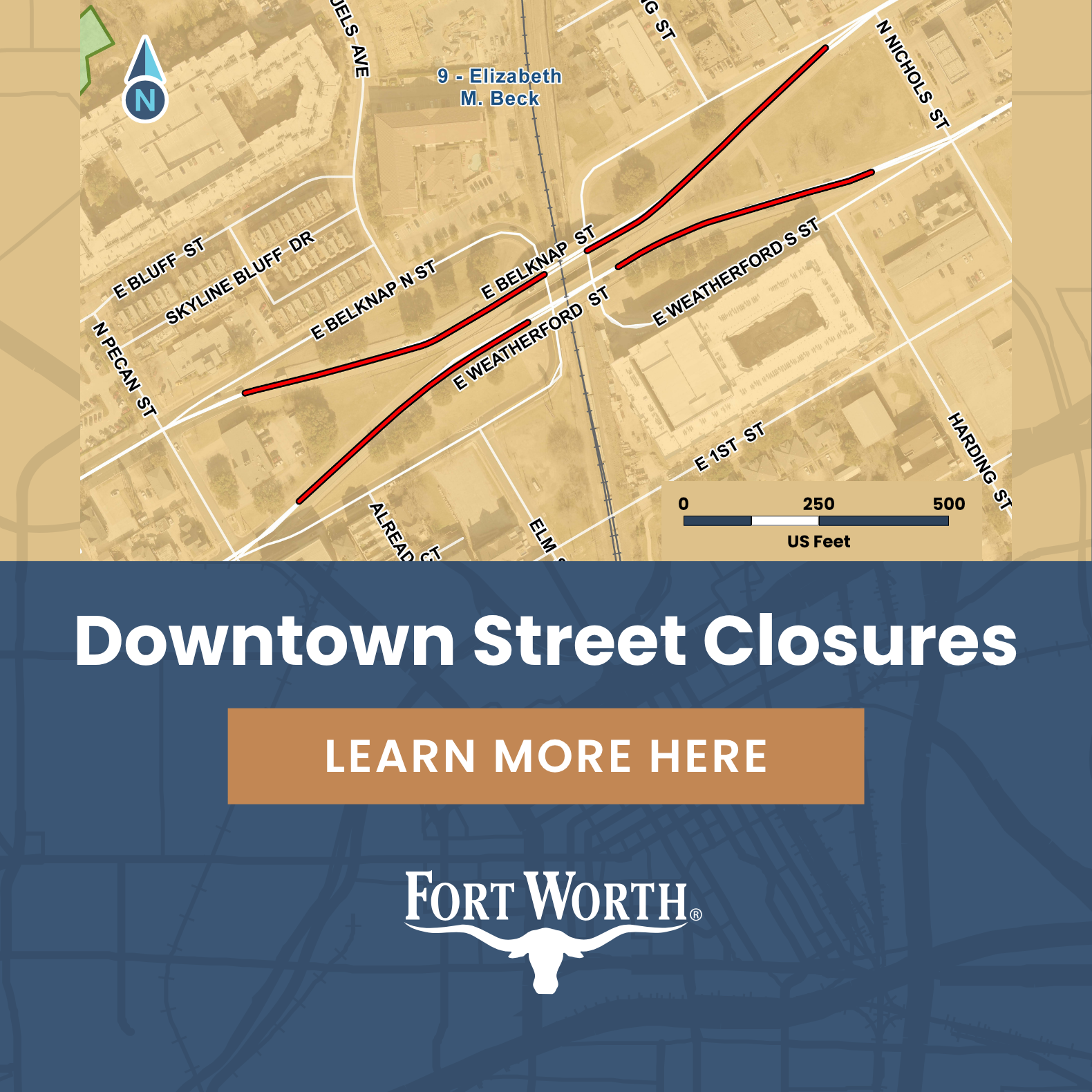 Downtown street closures